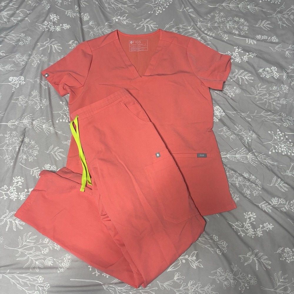 Figs Scrub Set Women's Small Casma Top & Medium Yola Skinny Scrub Pant